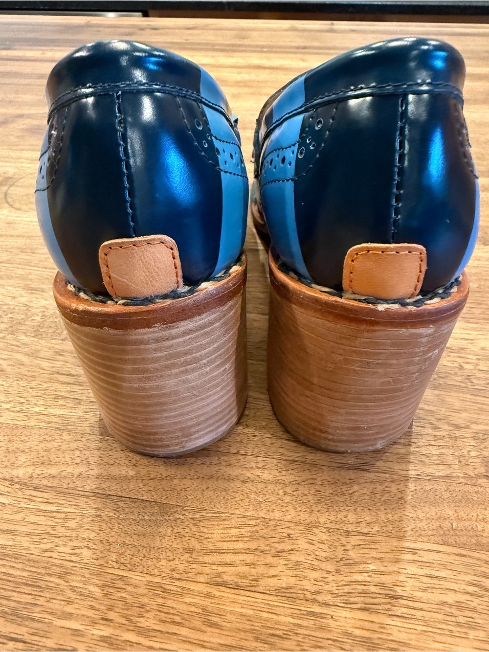Office of Angela Scott Mrs. Smith Oxford stripe pumps - Picture 8 of 12